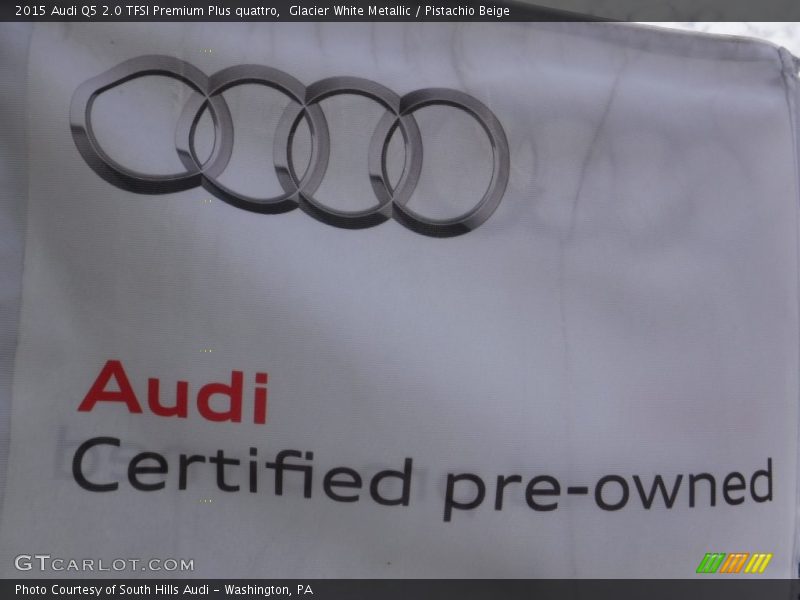 Glacier White Metallic / Pistachio Beige 2015 Audi Q5 2.0 TFSI Premium Plus quattro