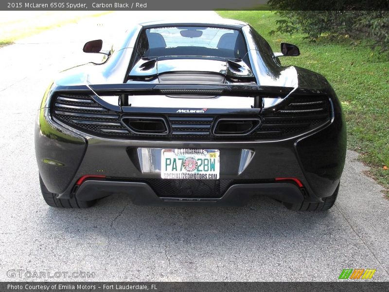 Carbon Black / Red 2015 McLaren 650S Spyder