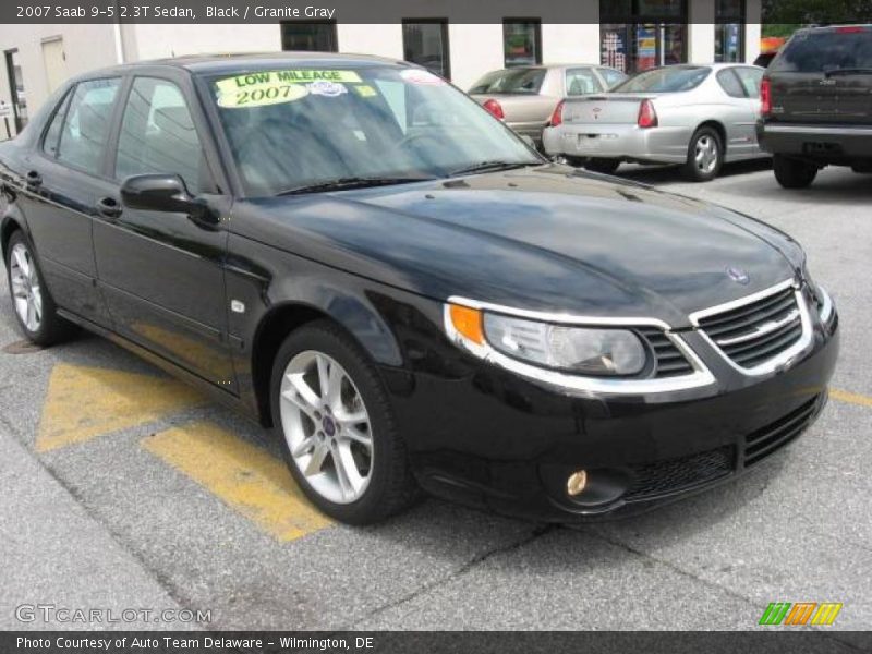 Black / Granite Gray 2007 Saab 9-5 2.3T Sedan
