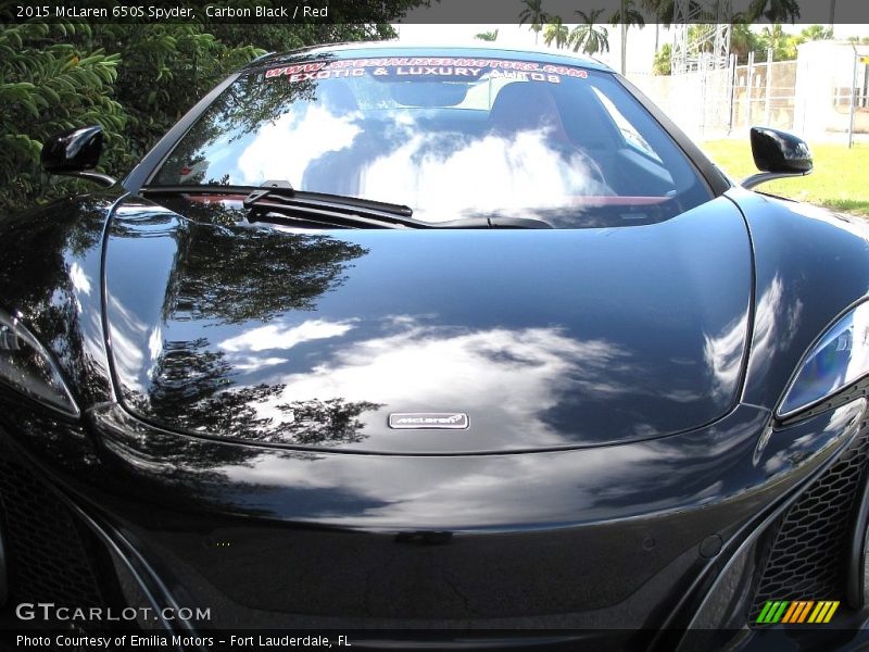 Carbon Black / Red 2015 McLaren 650S Spyder