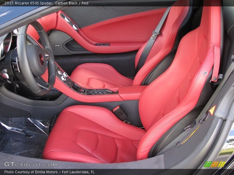 Front Seat of 2015 650S Spyder