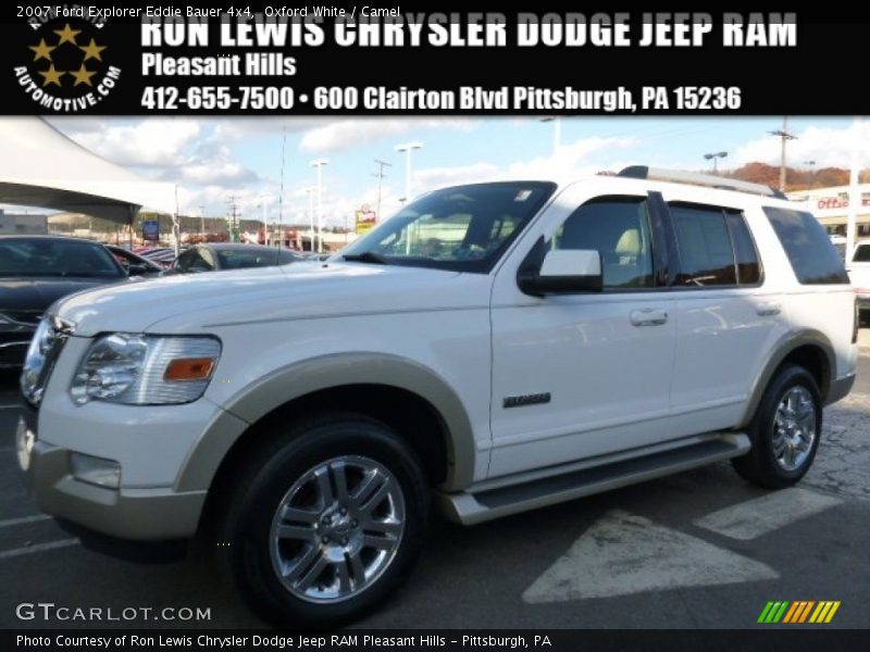 Oxford White / Camel 2007 Ford Explorer Eddie Bauer 4x4