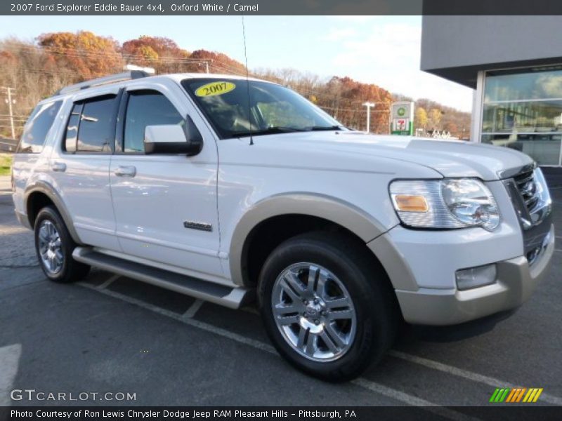 Oxford White / Camel 2007 Ford Explorer Eddie Bauer 4x4