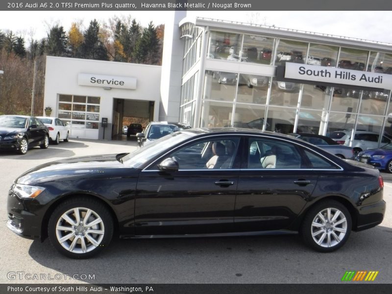 Havanna Black Metallic / Nougat Brown 2016 Audi A6 2.0 TFSI Premium Plus quattro