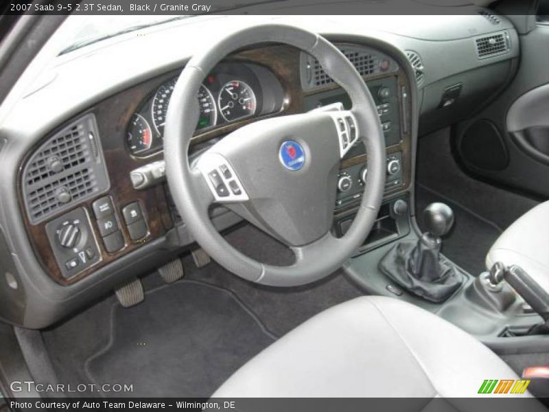 Black / Granite Gray 2007 Saab 9-5 2.3T Sedan