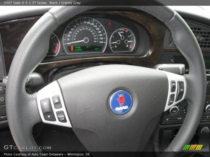 Black / Granite Gray 2007 Saab 9-5 2.3T Sedan