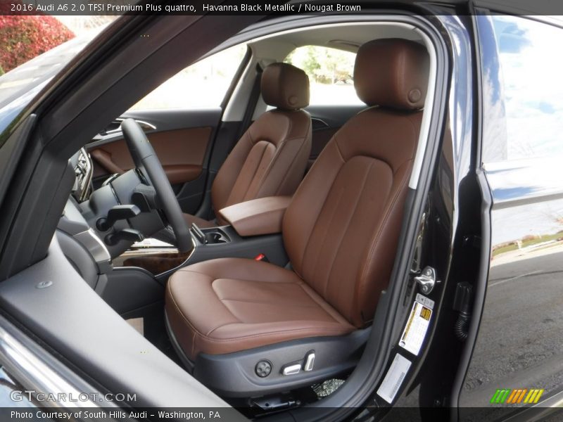 Havanna Black Metallic / Nougat Brown 2016 Audi A6 2.0 TFSI Premium Plus quattro