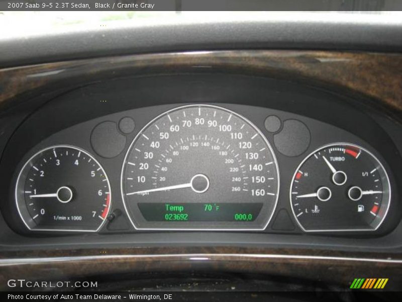 Black / Granite Gray 2007 Saab 9-5 2.3T Sedan