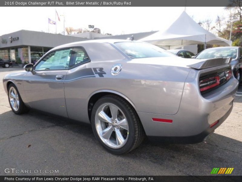 Billet Silver Metallic / Black/Ruby Red 2016 Dodge Challenger R/T Plus