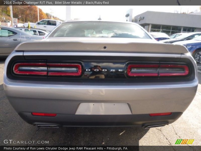 Billet Silver Metallic / Black/Ruby Red 2016 Dodge Challenger R/T Plus