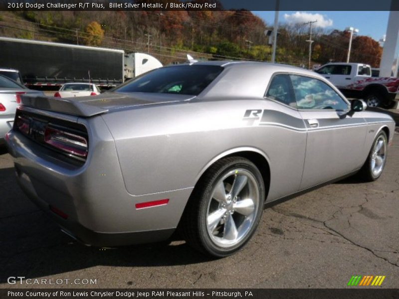 Billet Silver Metallic / Black/Ruby Red 2016 Dodge Challenger R/T Plus