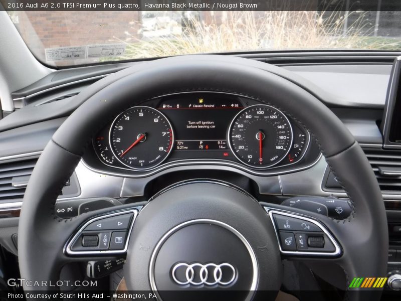 Havanna Black Metallic / Nougat Brown 2016 Audi A6 2.0 TFSI Premium Plus quattro