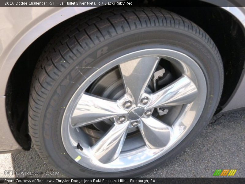 Billet Silver Metallic / Black/Ruby Red 2016 Dodge Challenger R/T Plus