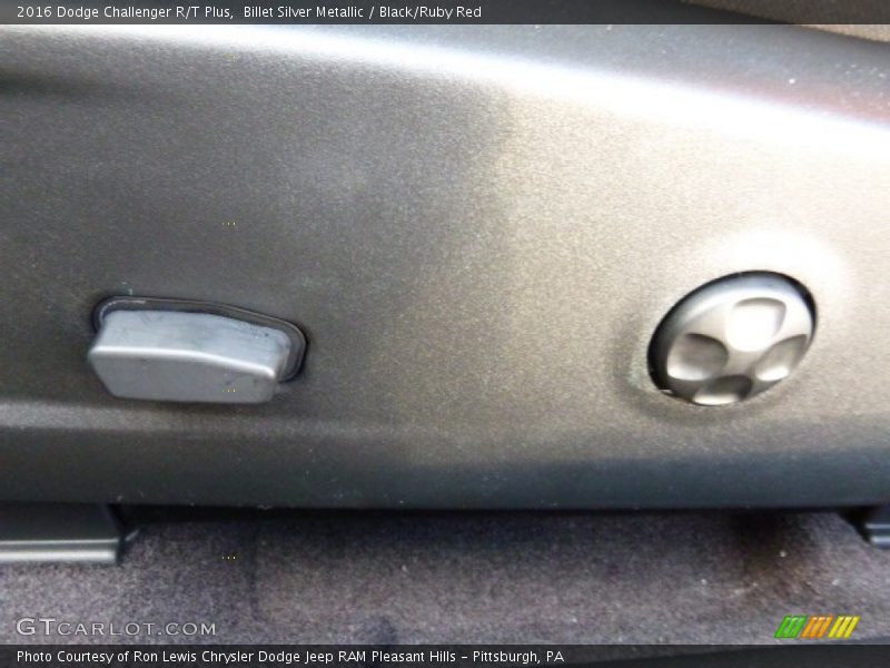 Billet Silver Metallic / Black/Ruby Red 2016 Dodge Challenger R/T Plus