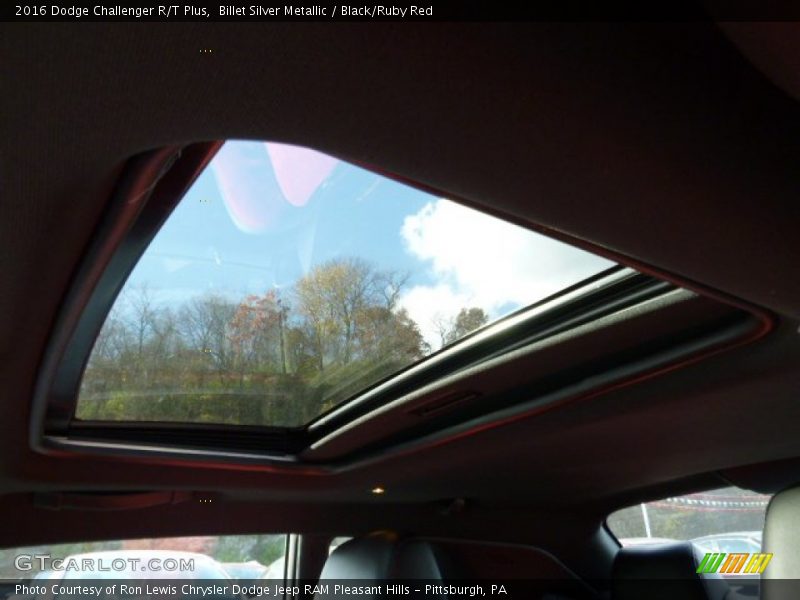Billet Silver Metallic / Black/Ruby Red 2016 Dodge Challenger R/T Plus