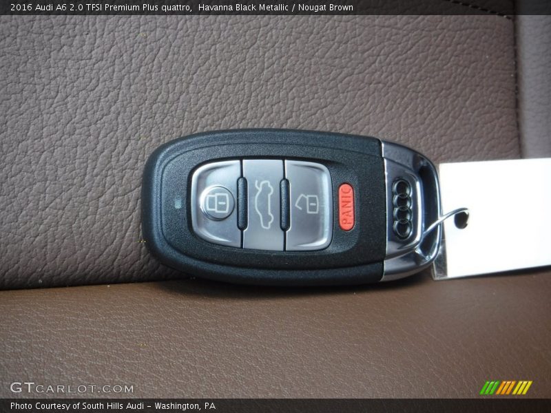 Havanna Black Metallic / Nougat Brown 2016 Audi A6 2.0 TFSI Premium Plus quattro
