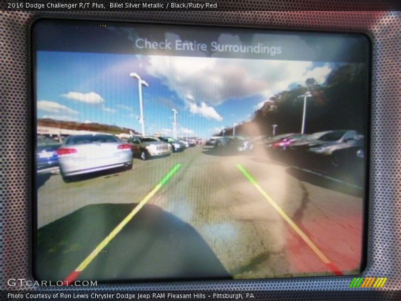 Billet Silver Metallic / Black/Ruby Red 2016 Dodge Challenger R/T Plus