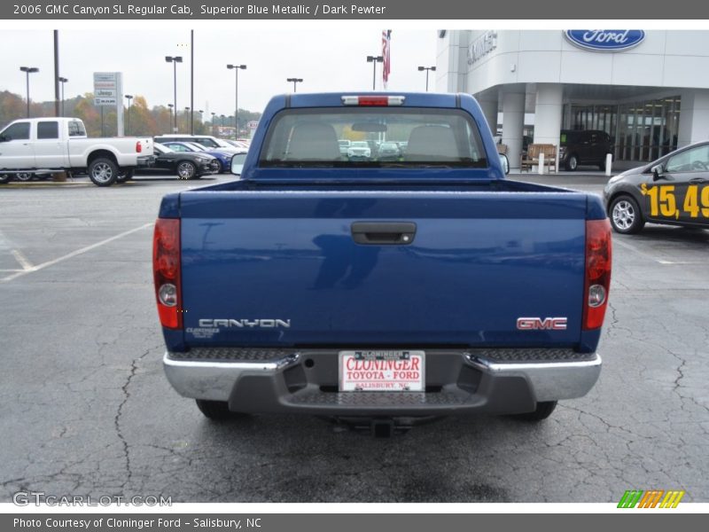 Superior Blue Metallic / Dark Pewter 2006 GMC Canyon SL Regular Cab