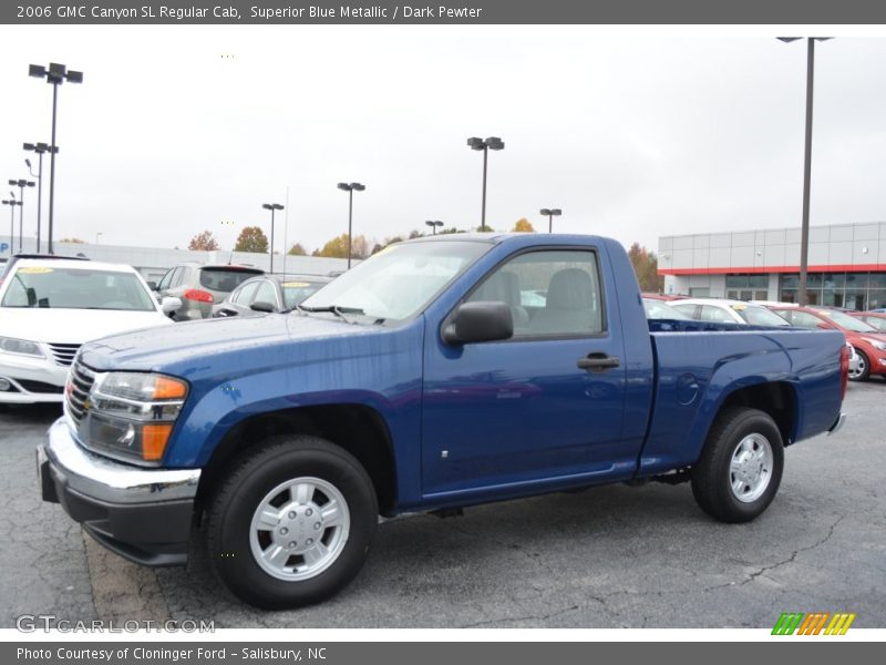 Superior Blue Metallic / Dark Pewter 2006 GMC Canyon SL Regular Cab