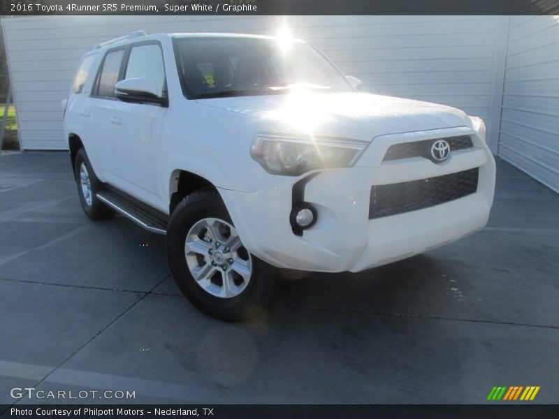 Super White / Graphite 2016 Toyota 4Runner SR5 Premium
