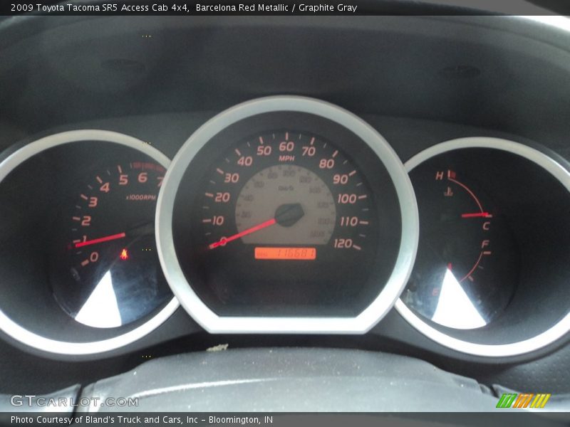 Barcelona Red Metallic / Graphite Gray 2009 Toyota Tacoma SR5 Access Cab 4x4