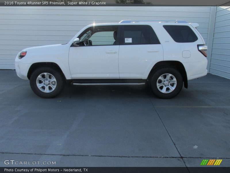 Super White / Graphite 2016 Toyota 4Runner SR5 Premium
