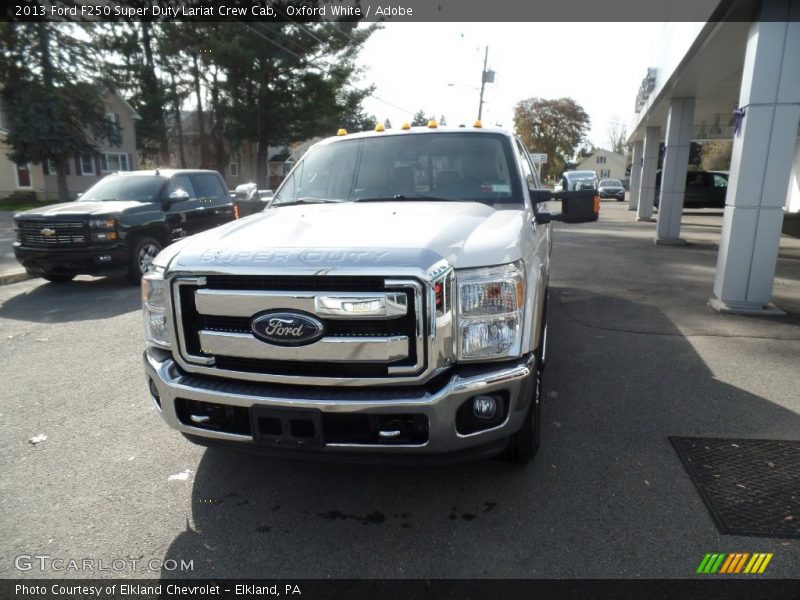 Oxford White / Adobe 2013 Ford F250 Super Duty Lariat Crew Cab
