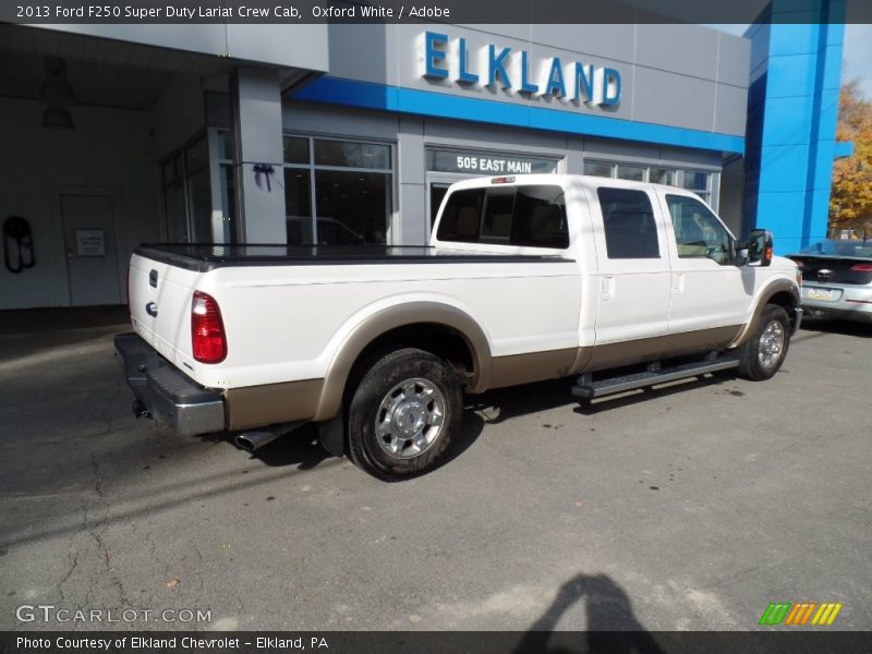 Oxford White / Adobe 2013 Ford F250 Super Duty Lariat Crew Cab