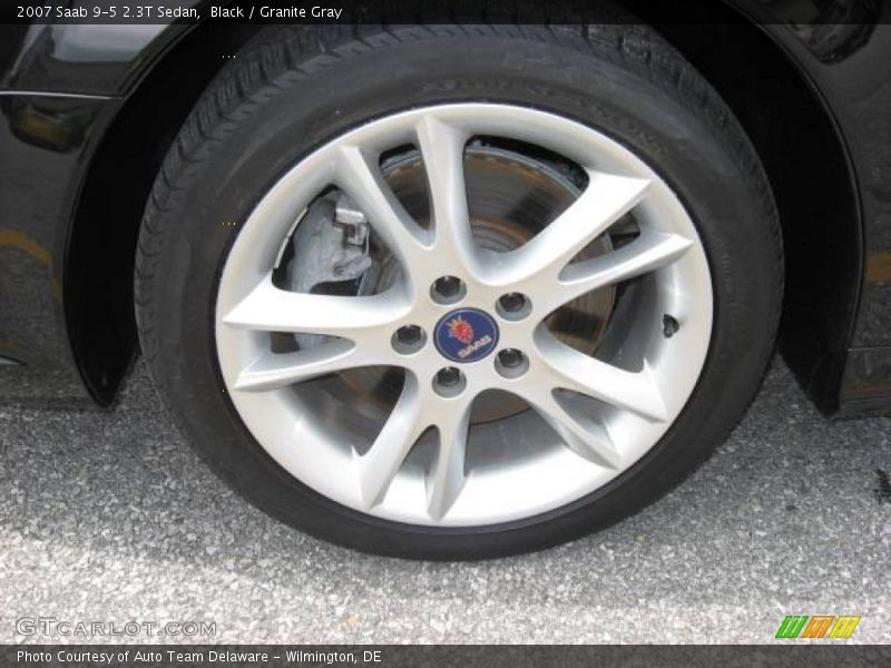 Black / Granite Gray 2007 Saab 9-5 2.3T Sedan