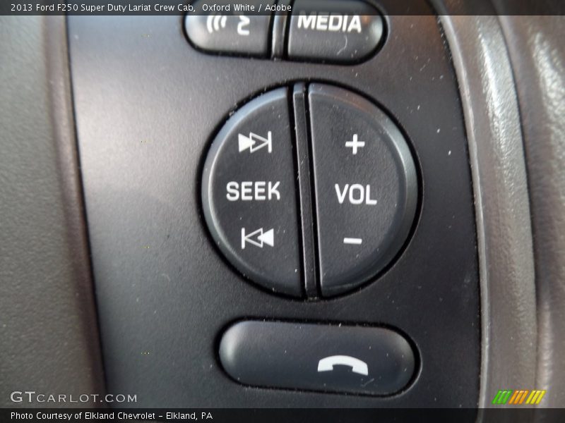 Oxford White / Adobe 2013 Ford F250 Super Duty Lariat Crew Cab