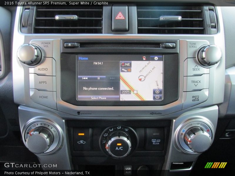 Super White / Graphite 2016 Toyota 4Runner SR5 Premium