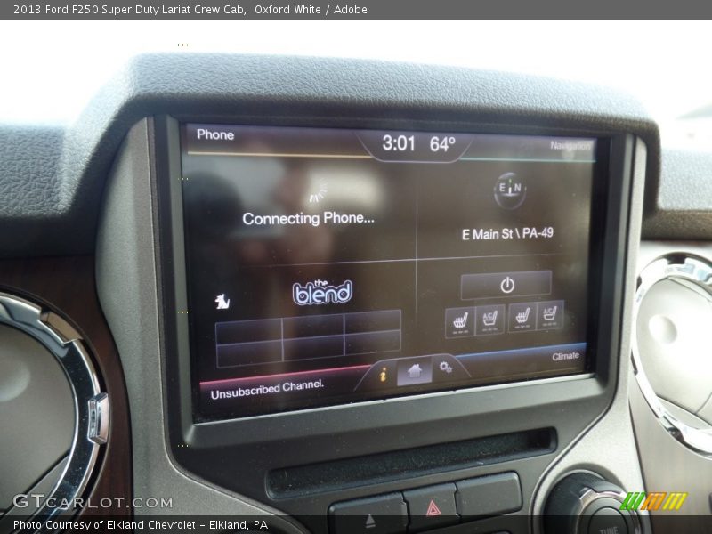 Oxford White / Adobe 2013 Ford F250 Super Duty Lariat Crew Cab