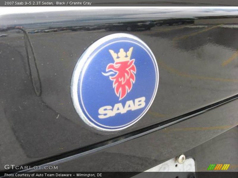 Black / Granite Gray 2007 Saab 9-5 2.3T Sedan