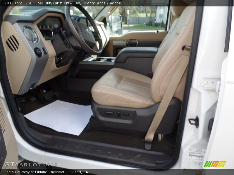 Oxford White / Adobe 2013 Ford F250 Super Duty Lariat Crew Cab