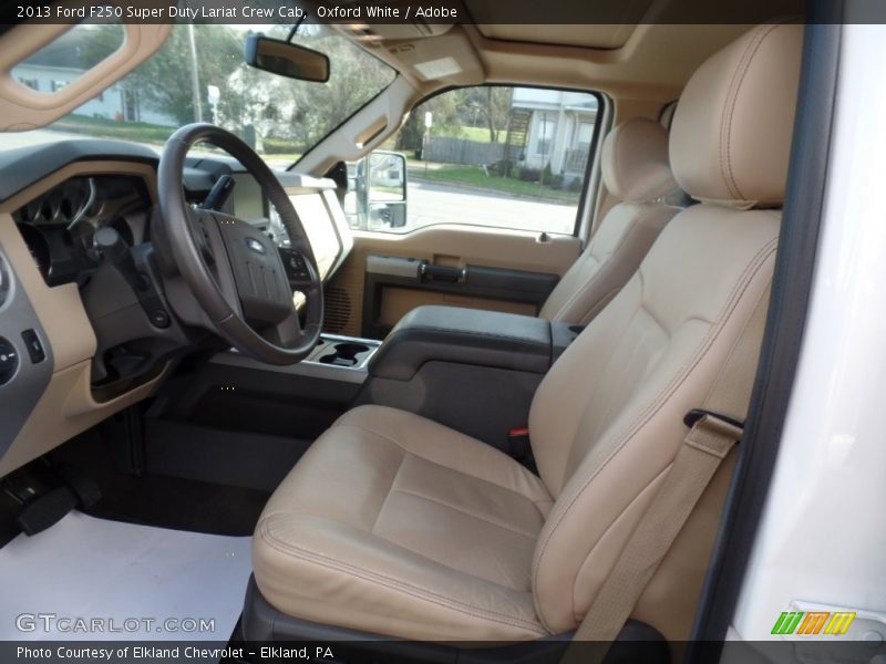 Oxford White / Adobe 2013 Ford F250 Super Duty Lariat Crew Cab