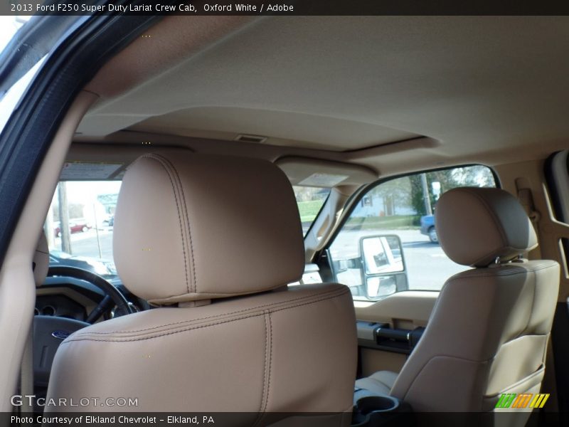 Oxford White / Adobe 2013 Ford F250 Super Duty Lariat Crew Cab