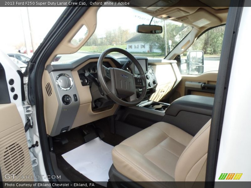 Oxford White / Adobe 2013 Ford F250 Super Duty Lariat Crew Cab