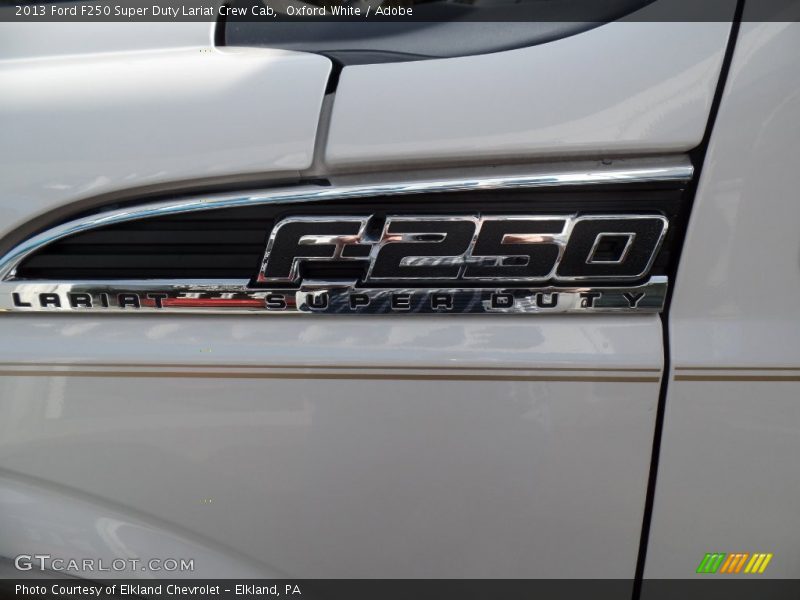 Oxford White / Adobe 2013 Ford F250 Super Duty Lariat Crew Cab