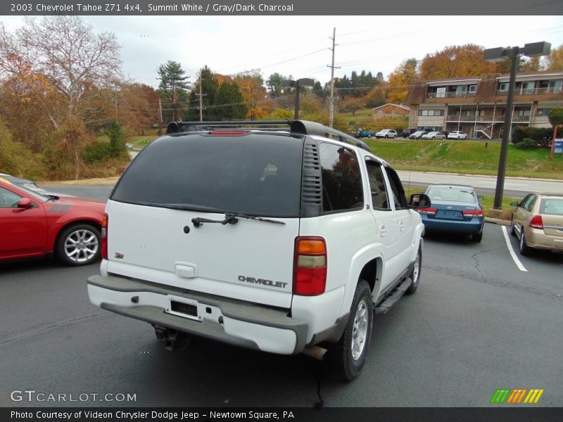 Summit White / Gray/Dark Charcoal 2003 Chevrolet Tahoe Z71 4x4