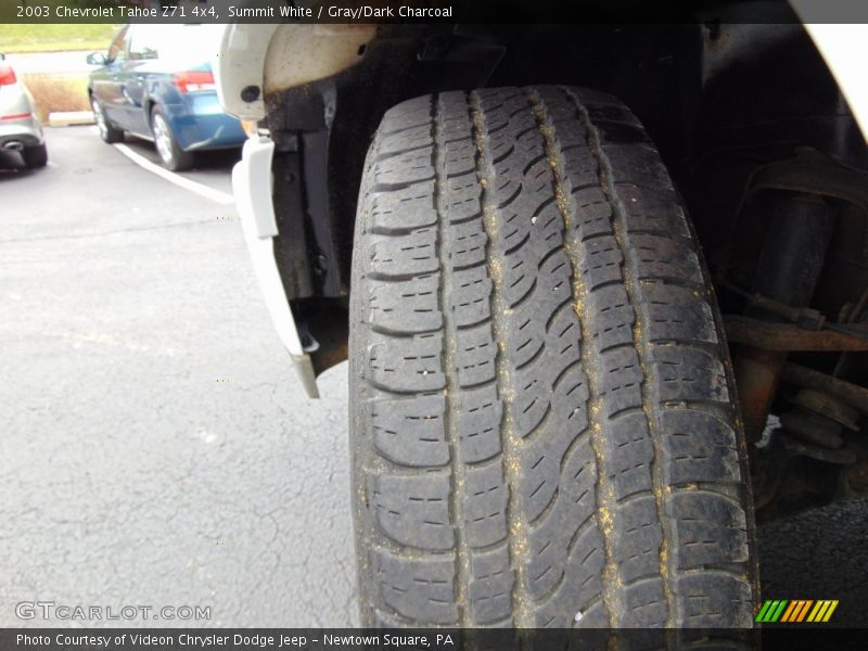 Summit White / Gray/Dark Charcoal 2003 Chevrolet Tahoe Z71 4x4