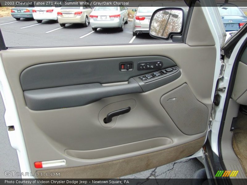 Summit White / Gray/Dark Charcoal 2003 Chevrolet Tahoe Z71 4x4