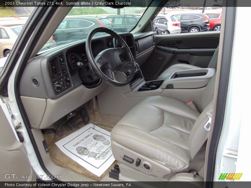 Summit White / Gray/Dark Charcoal 2003 Chevrolet Tahoe Z71 4x4
