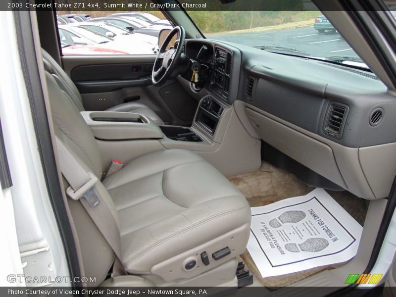 Summit White / Gray/Dark Charcoal 2003 Chevrolet Tahoe Z71 4x4