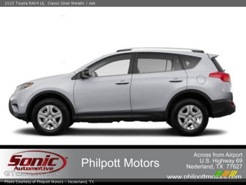 Classic Silver Metallic / Ash 2015 Toyota RAV4 LE