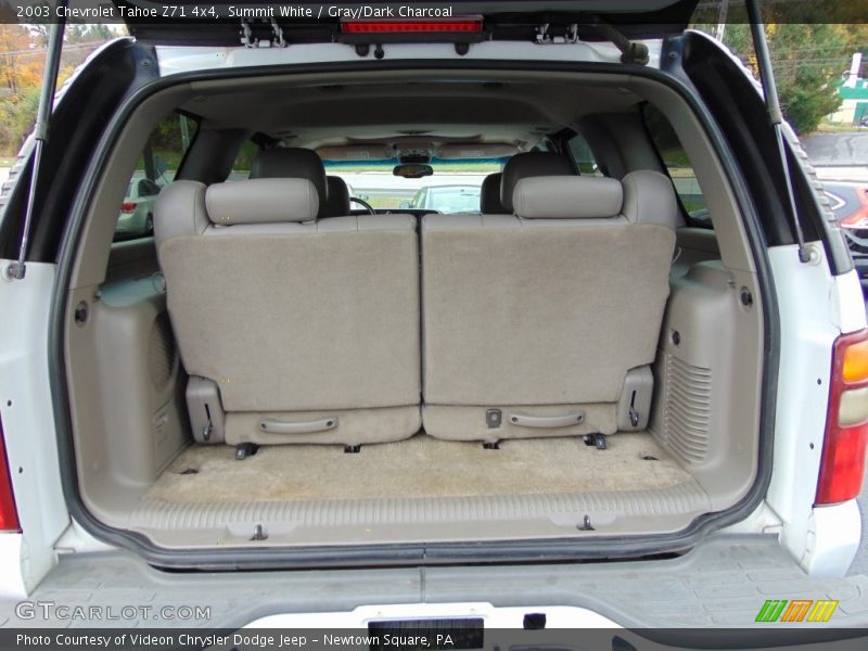 Summit White / Gray/Dark Charcoal 2003 Chevrolet Tahoe Z71 4x4
