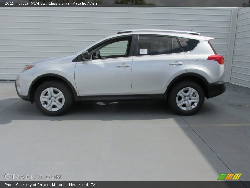 Classic Silver Metallic / Ash 2015 Toyota RAV4 LE