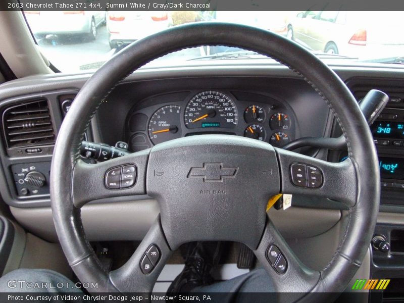 Summit White / Gray/Dark Charcoal 2003 Chevrolet Tahoe Z71 4x4