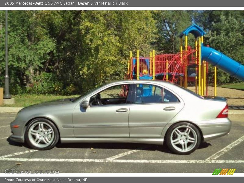 Desert Silver Metallic / Black 2005 Mercedes-Benz C 55 AMG Sedan