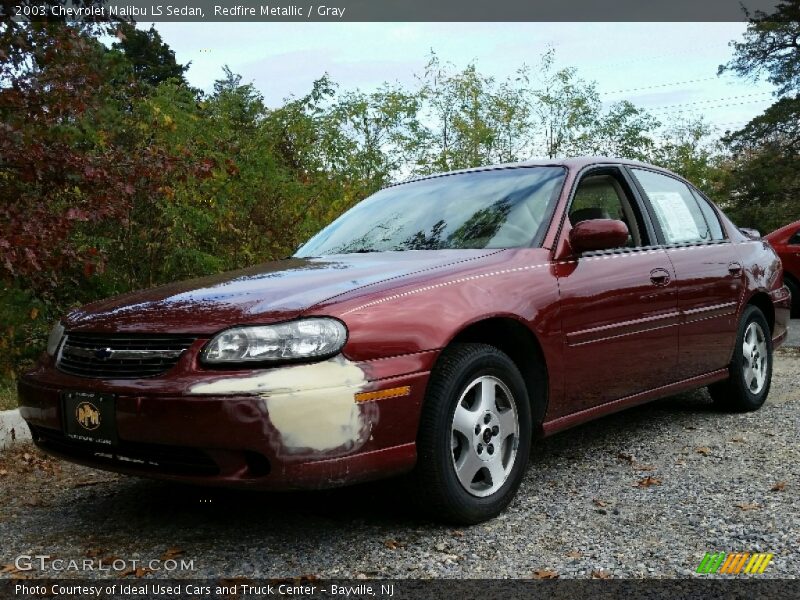 Redfire Metallic / Gray 2003 Chevrolet Malibu LS Sedan