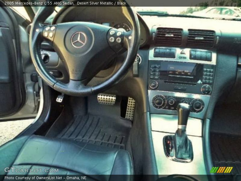 Desert Silver Metallic / Black 2005 Mercedes-Benz C 55 AMG Sedan